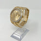 Rolex Yellow Gold Day-Date 40 MM - President Bracelet - Diamond Bezel - Champagne Baguette Diamond Dial - 228348RBR-0002