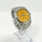 Rolex Stainless Steel Oyster Perpetual no date Watch - 41 MM - Oyster Bracelet - Yellow Dial -  124300 yio