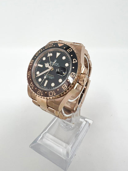 Rolex Rootbeer Everose Gold GMT-Master II  Watch - 40 MM - Oyster Bracelet - Black Dial - 126715CHNR-0001
