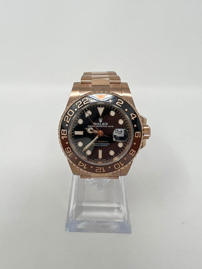 Rolex Rootbeer Everose Gold GMT-Master II  Watch - 40 MM - Oyster Bracelet - Black Dial - 126715CHNR-0001