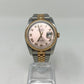 Rolex Stainless Steel And Pink Gold Datejust - 36 MM - Jubilee Bracelet - Fluted Bezel - Pink Roman Dial - 116231-0089