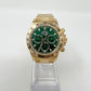 Rolex John Mayer Yellow Gold Daytona Watch - 40 MM - Oyster Bracelet - Green Dial - 116508 gri