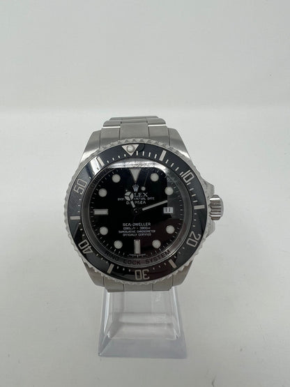 Rolex Stainless Steel Sea-Dweller Watch - 44 MM - Oyster Bracelet - Black Dial - 116660-0001