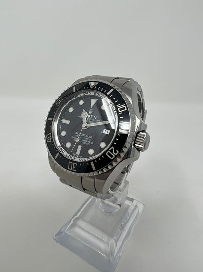 Rolex Stainless Steel Sea-Dweller Watch - 44 MM - Oyster Bracelet - Black Dial - 116660-0001