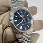 Rolex Stainless Steel and White Gold Datejust 41 Date Watch - 41 MM - Jubilee Bracelet - Fluted Bezel - Blue Dial - 126334 blij