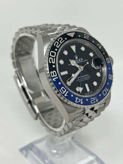 Rolex Batgirl Stainless Steel GMT-Master II Watch - 40 MM - Jubilee Bracelet - Black Dial - 126710BLNR-0002