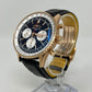 Breitling Navitimer Rose Gold 43 MM - Black Leather Strap  - Black  Dial - RB0138211B1P1