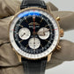 Breitling Navitimer Rose Gold 43 MM - Black Leather Strap  - Black  Dial - RB0138211B1P1