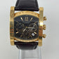 Bvlgari Assioma Yellow Gold 37 MM  - Black Leather Strap - Black Dial - AA48 G CH