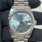 Rolex Presidential Platinum Day-Date 40MM - President Bracelet Watch - Ice Blue Roman Dial - 228236 ibrp