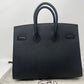 Hermès Birkin 25  -  Sellier in Noir Epsom Leather Gold Hardware)