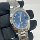 Rolex Stainless Steel and White Gold Datejust 41 Date Watch - 41 MM - Oyster Bracelet - Fluted Bezel - Blue Roman Dial - 126334 blro