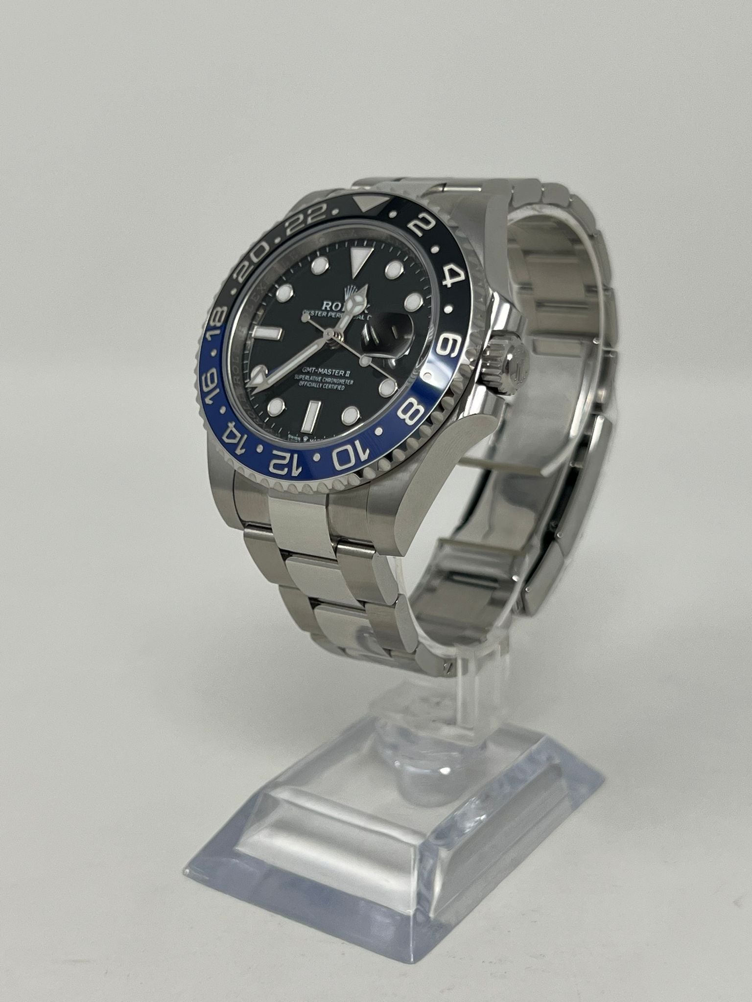 Rolex Batman Stainless Steel GMT-Master II Watch - 40 MM - Oyster Bracelet - Black Dial - 126710BLNR o