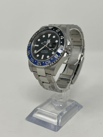 Rolex Batman Stainless Steel GMT-Master II Watch - 40 MM - Oyster Bracelet - Black Dial - 126710BLNR-0003