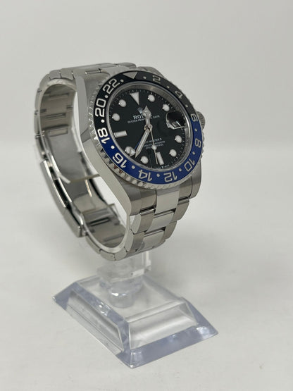 Rolex Batman Stainless Steel GMT-Master II Watch - 40 MM - Oyster Bracelet - Black Dial - 126710BLNR-0003