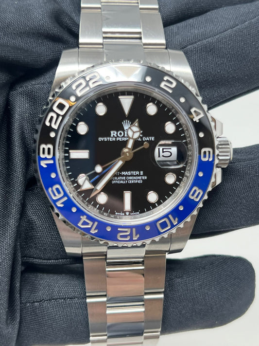 Rolex Batman Stainless Steel GMT-Master II Watch - 40 MM - Oyster Bracelet - Black Dial - 126710BLNR o