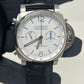 Panerai Luminor Chrono Stainless Steel 44 MM - Black Leather Strap - White Dial - PAM01218