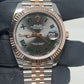 Rolex Stainless Steel and Pink Gold Datejust 41 Date Watch - 41 MM - Jubilee Bracelet - Fluted Bezel - Wimbledon Dial - 126331 slgrj