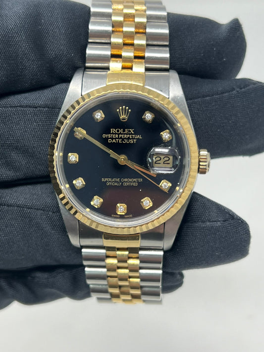 Rolex Datejust - 36 MM - Steel And Yellow Gold - 16233 bkd