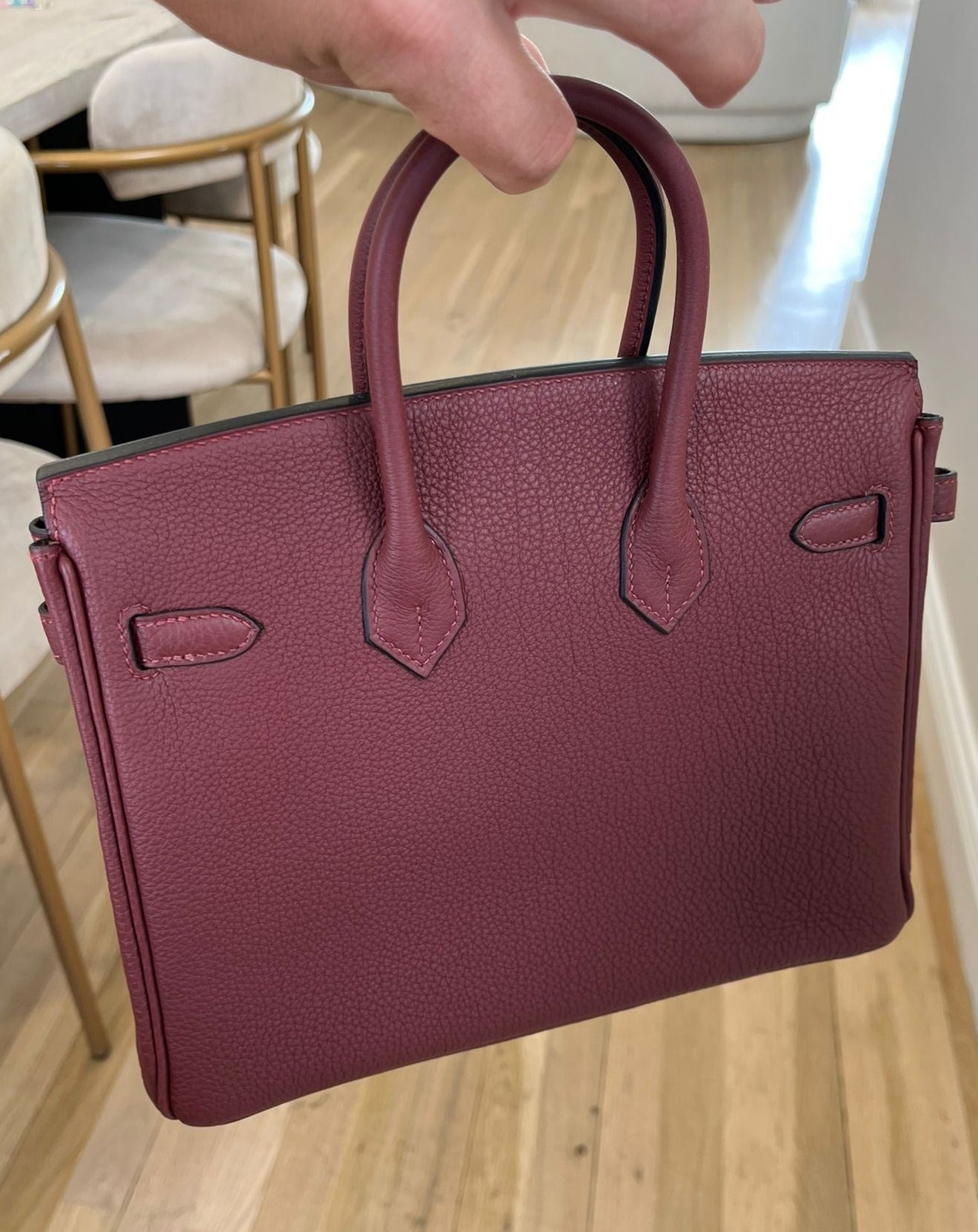 Hermès Birkin 25 &nbsp;- &nbsp;Rouge H Togo leather with Gold hardware