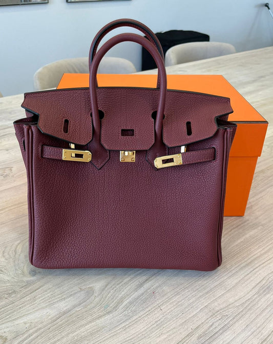 Hermès Birkin 25 &nbsp;- &nbsp;Rouge H Togo leather with Gold hardware