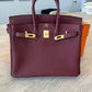 Hermès Birkin 25 &nbsp;- &nbsp;Rouge H Togo leather with Gold hardware