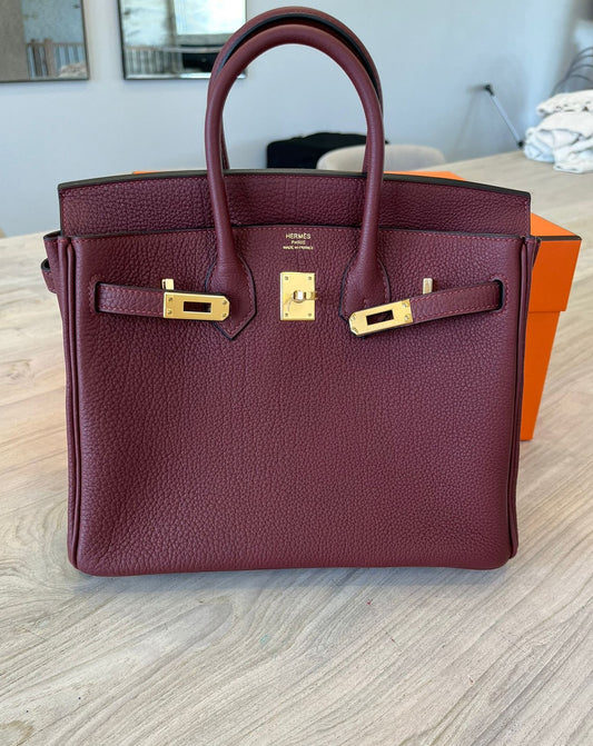 Hermès Birkin 25 &nbsp;- &nbsp;Rouge H Togo leather with Gold hardware