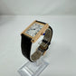 Cartier Tank Solo XL 41 MM - Brown Leather Strap - Rose Gold Bezel - Silver Dial - 3514 / W5200026