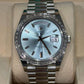 Rolex Presidential Platinum Day-Date 40MM - President Bracelet Watch - Ice Blue Baguette Diamond Dial - 228396TBR-0002