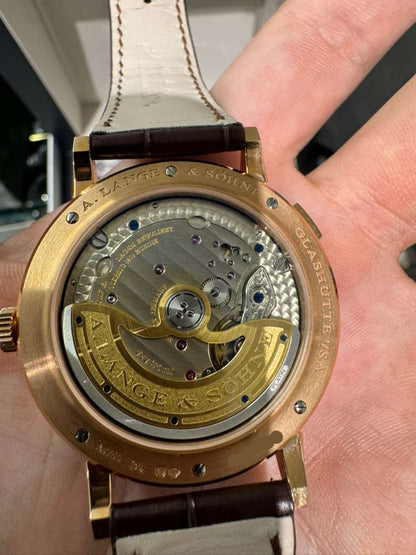 A.Lange & Söhne Saxonia Moonphase - 40 MM - Rose Gold - Silver Dial - 384.032