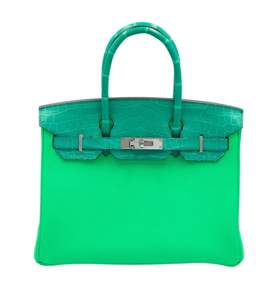 Hermès Birkin 30 - Vert Jade - Matte Nilo Crocodile & Togo - Palladium Hardware - B30VJCTPHW
