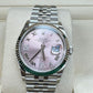 Rolex Stainless Steel And White Gold Datejust - 36 MM - Oyster Bracelet - Fluted Bezel - Pink Jubilee Roman Dial - 126234 pjdo