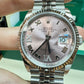 Rolex Stainless Steel And White Gold Datejust - 36 MM - Oyster Bracelet - Fluted Bezel - Pink Jubilee Roman Dial - 126234 pjdo