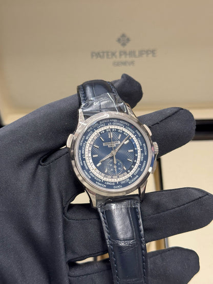 Patek Philippe Complications - Chronograph and World Time - 39.5 MM - White Gold - 5930G-010