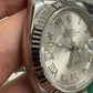 Rolex Stainless Steel And White Gold Datejust - 36 MM - Jubilee Bracelet - Fluted Bezel - Silver Diamond Dial - 126234 sdr69j