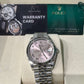 Rolex Stainless Steel And White Gold Datejust - 36 MM - Jubilee Bracelet - Fluted Bezel - Pink Diamond Roman Dial - 126234 pdr69j