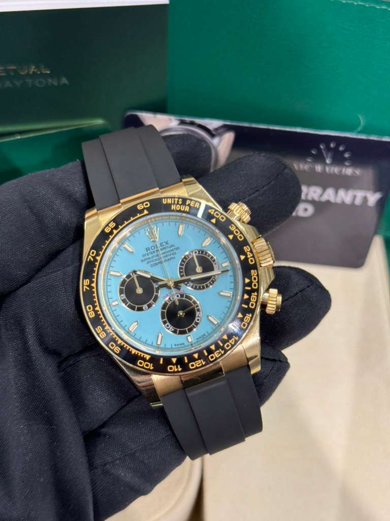 Rolex Cosmograph Daytona - 40 MM - Yellow Gold - Tiffany Dial - Oysterflex Bracelet - 126518LN-0014