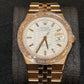 Rolex Land-Dweller - 40 MM - Rose Gold - Honeycomb Motif Intense White Dial - Diamond Bezel - Jubilee Bracelet - 127385TBR-0003