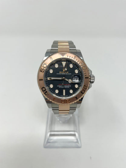 Rolex Steel and Everose Gold Yacht-Master  Watch - 40 MM - Oyster Bracelet - Black Dial - 126621-0002