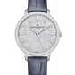 Vacheron Constantin Patrimony White Gold 37 MM - Blue Leather Strap - Diamond Bezel - Diamond Dial - 4116U/000G-B909