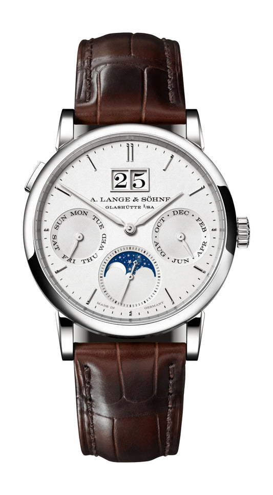 A.Lange & Söhne Saxonia Annual Calendar - 36 MM - White Gold - Argenté Silver Dial - 331.026E