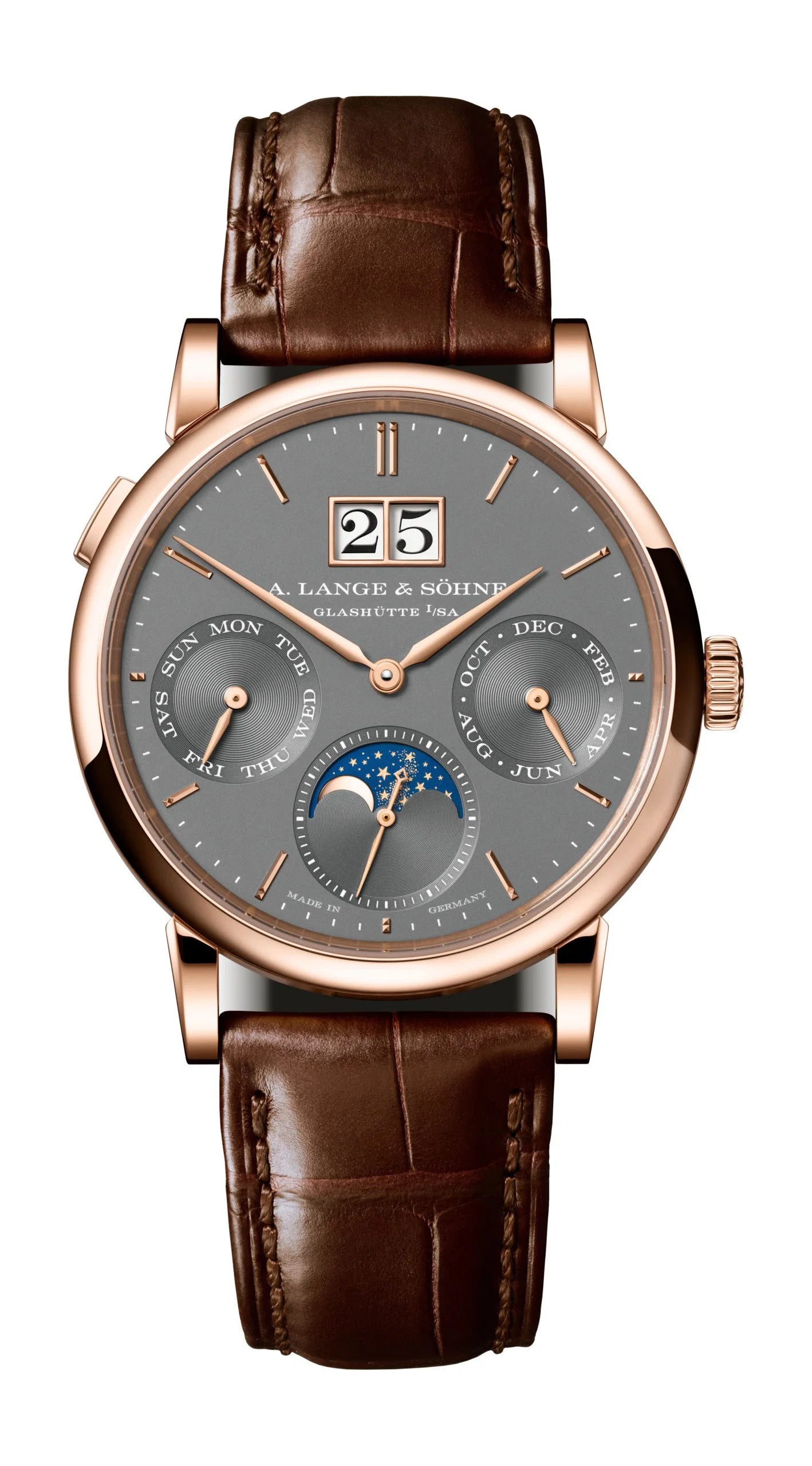 A.Lange & Söhne Saxonia Annual Calendar - 36 MM - Rose Gold - Grey Dial - 331.033E