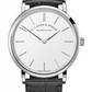 A.Lange & Söhne Saxonia Thin White Gold 37 MM - Black Leather Strap - Silvery Dial - 201.027 nyc watcher nyc watches