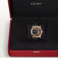 Cartier Ronde Rotonde de Cartier Rose gold  42 MM - Black Alligator Leather Strap - Skeleton Dial - WHRO0060