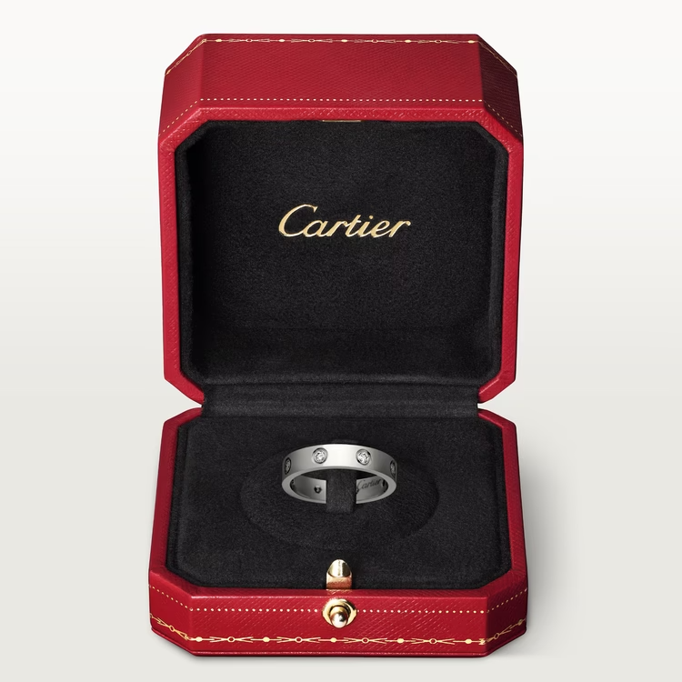 Cartier Love Wedding Band - White Gold - Diamonds - B4050600