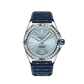 Breitling Chronomat Stainless steel 38 MM - Blue Rubber Strap - Diamond Bezel - Light Blue Silver Dial - A17356531C1S1