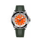 Breitling Superocean Stainless Steel 42 MM - Black Rubber Strap - Orange Dial - A173751A1O1S1