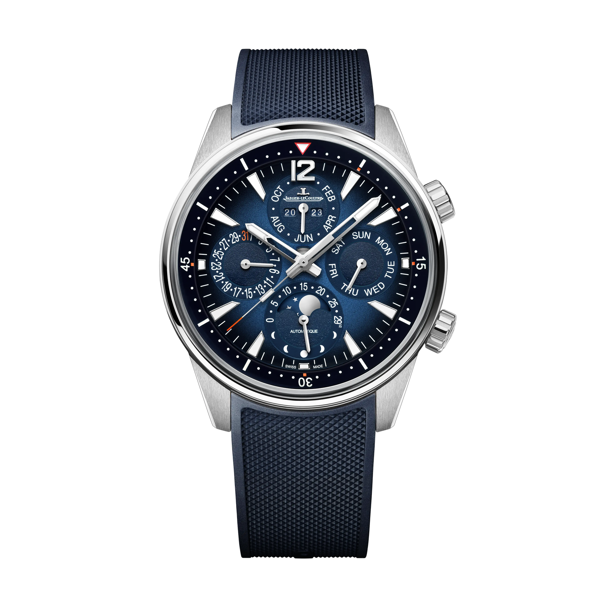 JLC - Polaris Perpetual Calendar - 42 MM - Stainless Steel - Shaded Blue Dial - Stainless Steel Bracelet - Q9088180