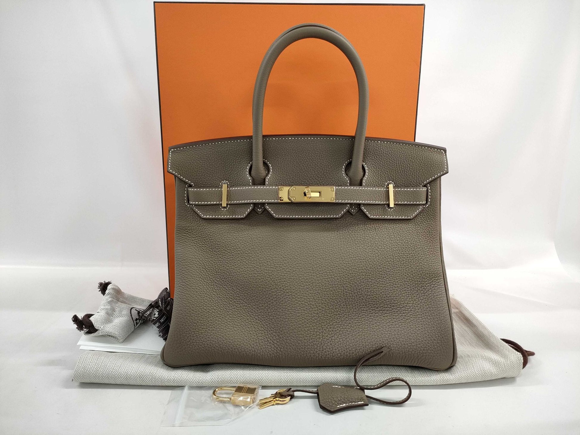 Hermès Birkin 30 - Etoupe Togo - Gold Hardware - B30ETGHW