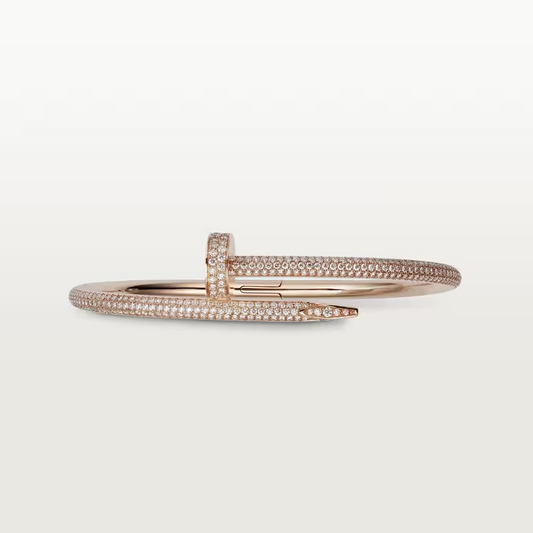 Cartier Just Un Clou Bracelet - Rose Gold Classic Model - Diamonds - N6702117